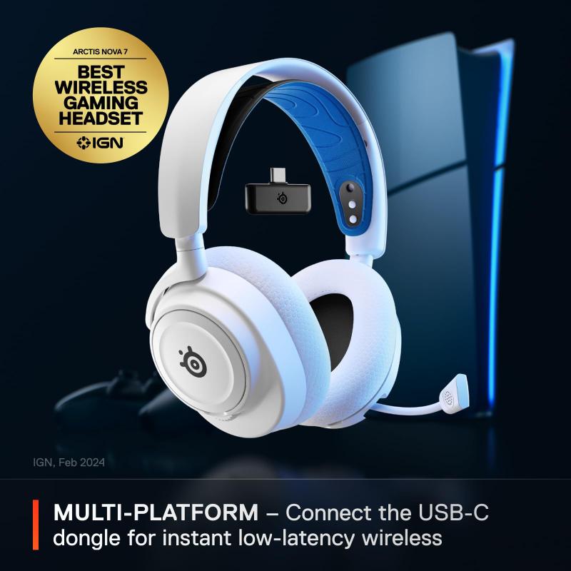 Headset SteelSeries Arctis Nova 7P Wireless Bluetooth 38 h